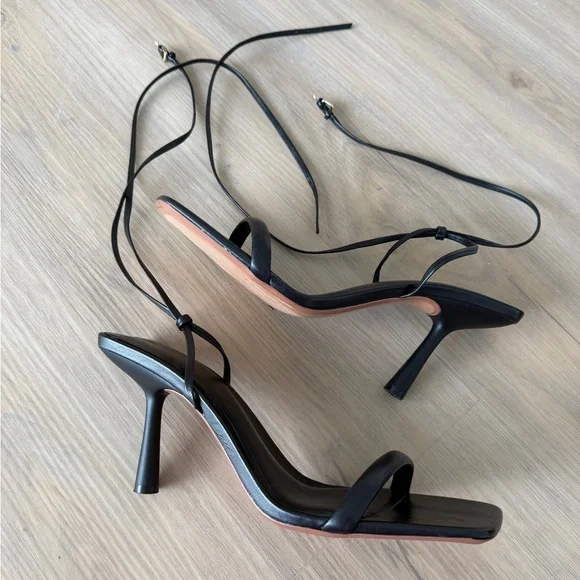 ZARA Lace up Heel Sandals - Picture 5 of 10